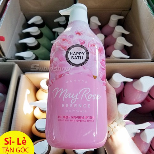 Sữa Tắm Happy Bath Natural Real Moisture 900ml Hàn Quốc