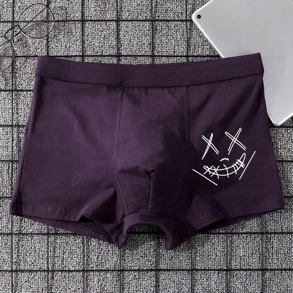 Quần Lót Boxer Không Đường May Lưng Vừa Màu Sắc Đơn Giản Cho Nam Giới Có Size Lớn