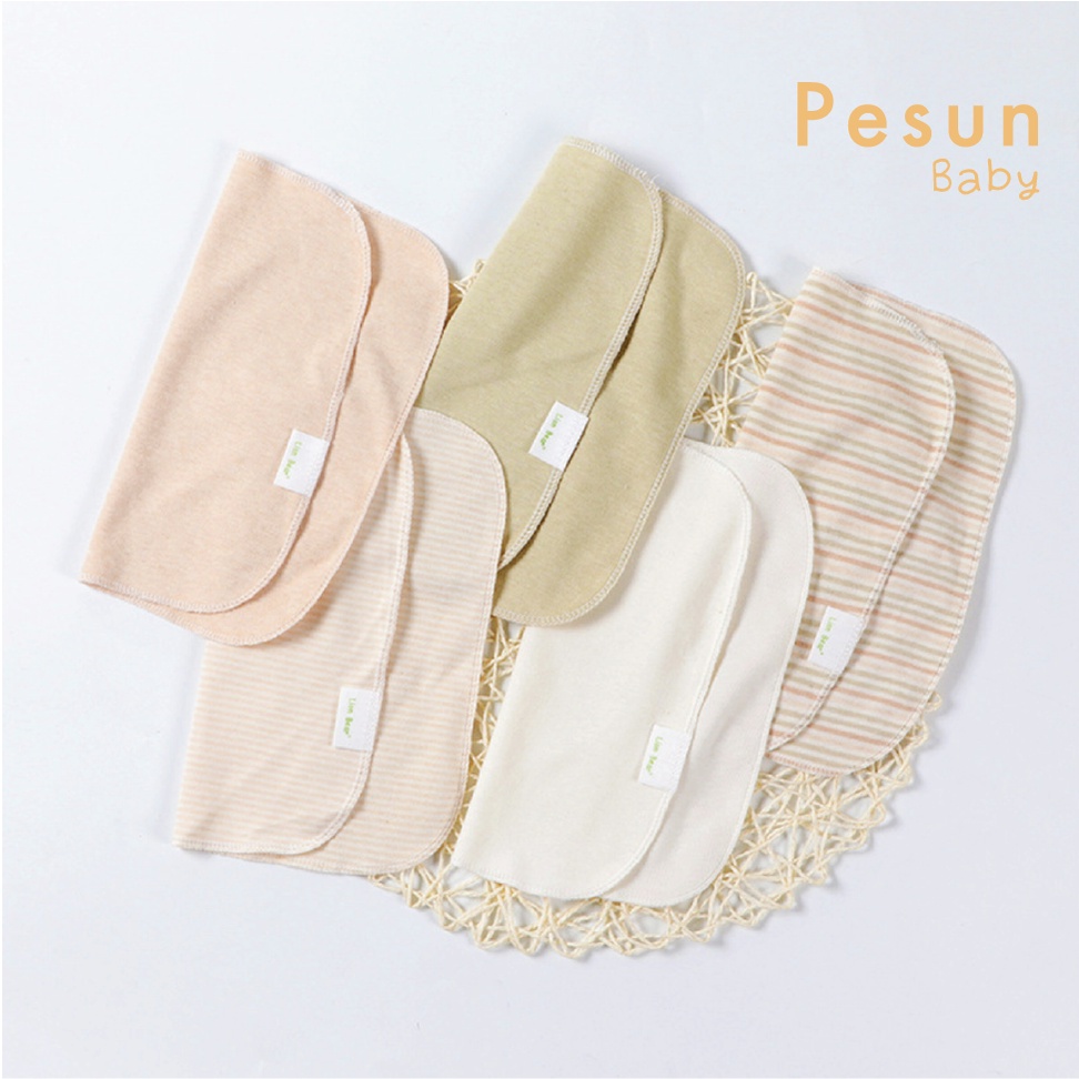 Set 5 Khăn Sữa CAO CẤP 100% Sợi Bông Cotton Hữu Cơ