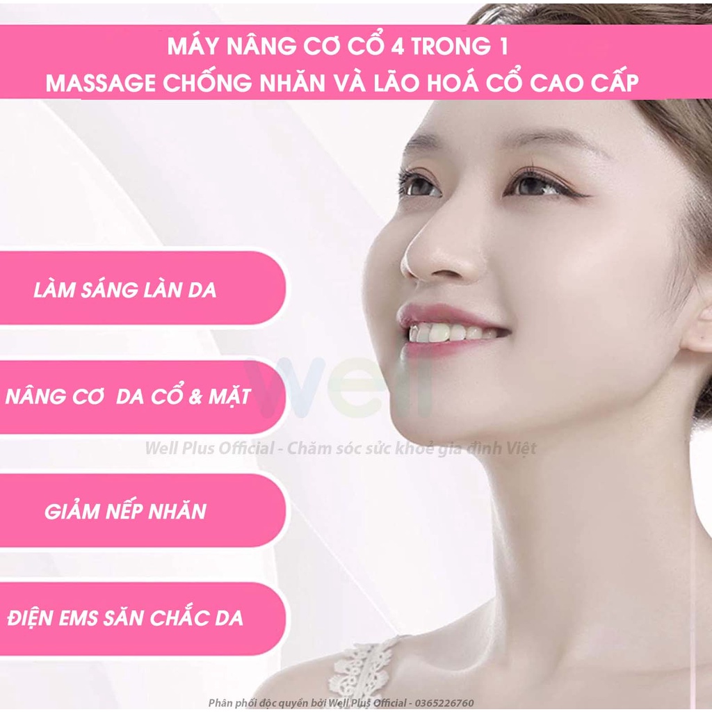 Máy Nâng Cơ Cổ 4 Trong 1 Massage Chống Nhăn Và Lão Hoá Cổ Cao Cấp