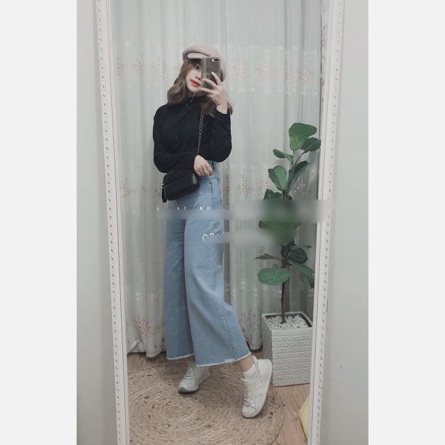 [Rẻ vô địch] Quần jean ống rộng hot hit, toàn bộ là hình thật | BigBuy360 - bigbuy360.vn