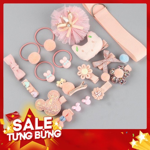 [CHẤT LƯỢNG] HỘP KẸP TÓC 18 MÓN