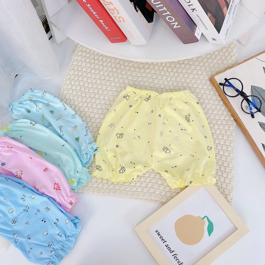 Quần chục cho bé gái chất cotton 100% siêu mềm nhiều họa tiết đáng yêu QC03 BamBeeMart