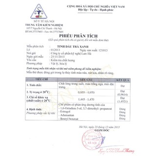 TINH DẦU TRÀ XANH