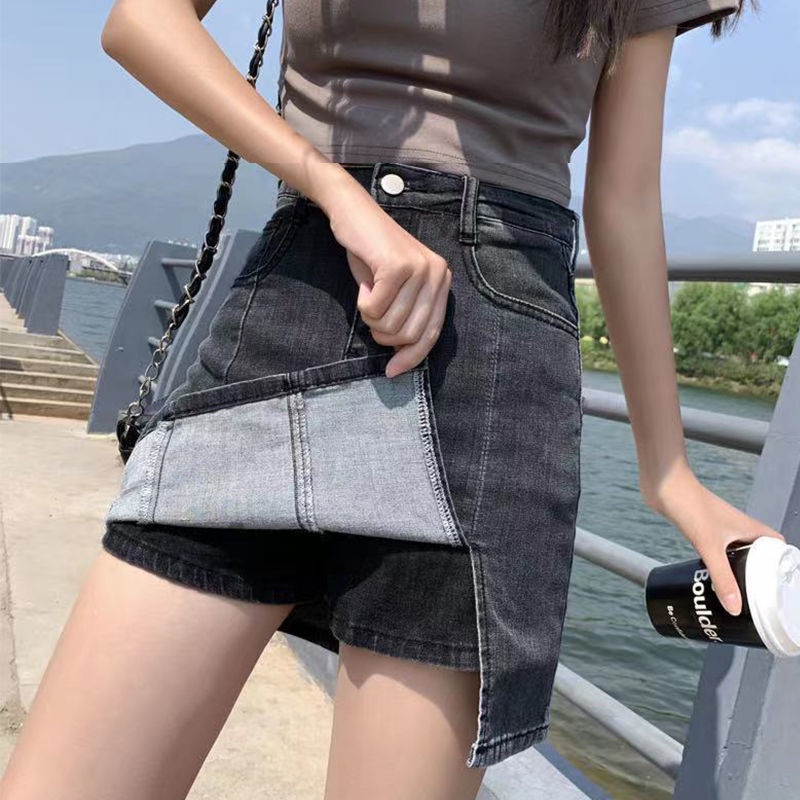 Chân váy jean Ngắn Lưng Cao Dáng Ôm Thời Trang Mùa Hè Hàng Mới 2022 Dành Cho Bạn Nữ