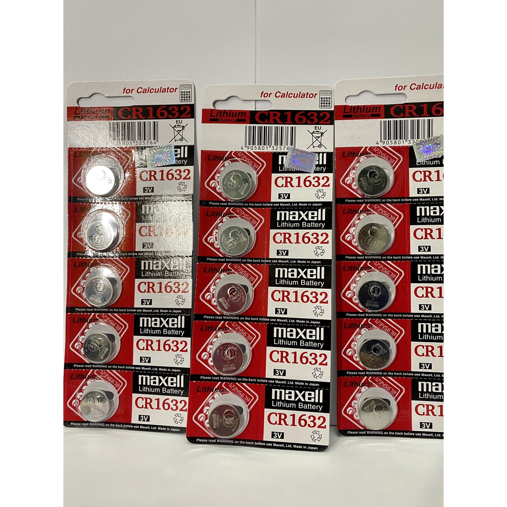 Pin CR1632 / CR 1632 Maxell Lithium 3volt - Chính hãng Nhật Bản