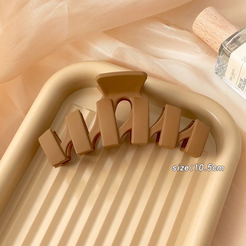 Kẹp Tóc Acrylic Màu Cà Phê Sữa Thời Trang Hàn Quốc Cho Nữ