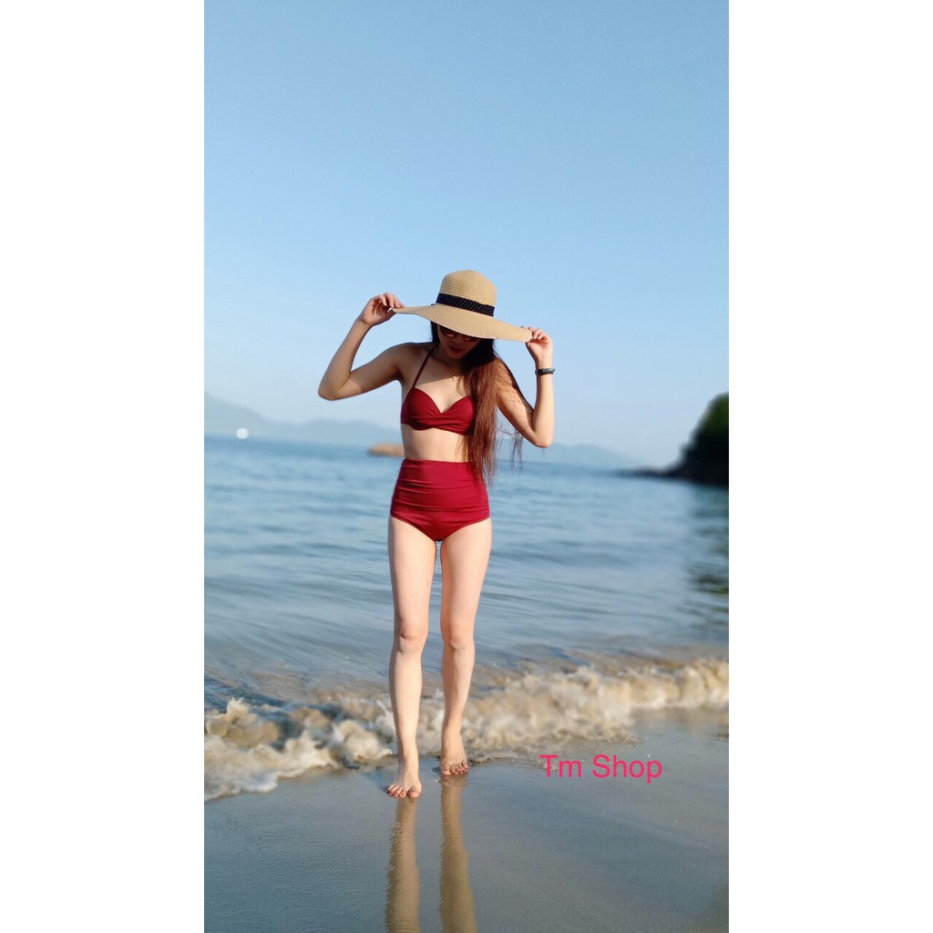 Bikini, Đồ Bơi Đi Biển Hai Mảnh Gọng B Cạp Cao Secxy ODERI HM-102