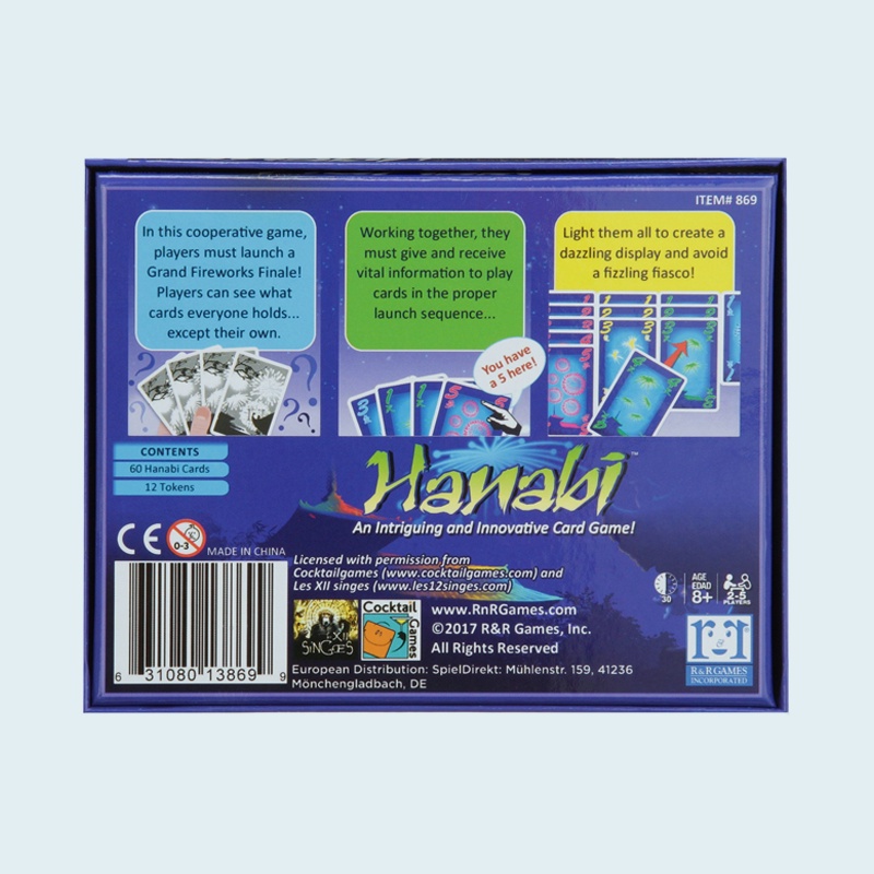 Bộ Thẻ Trò Chơi Hanabi Độc Đáo Thú Vị