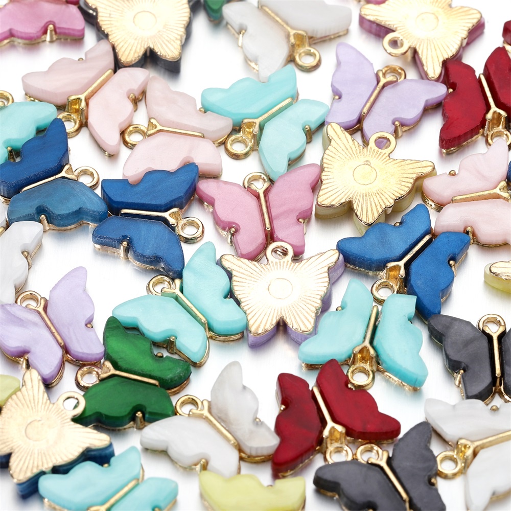 Set 10 mặt phụ kiện St.kunkka cho vòng cổ/ vòng tay/ vòng cổ hình bướm phong cách đơn giản