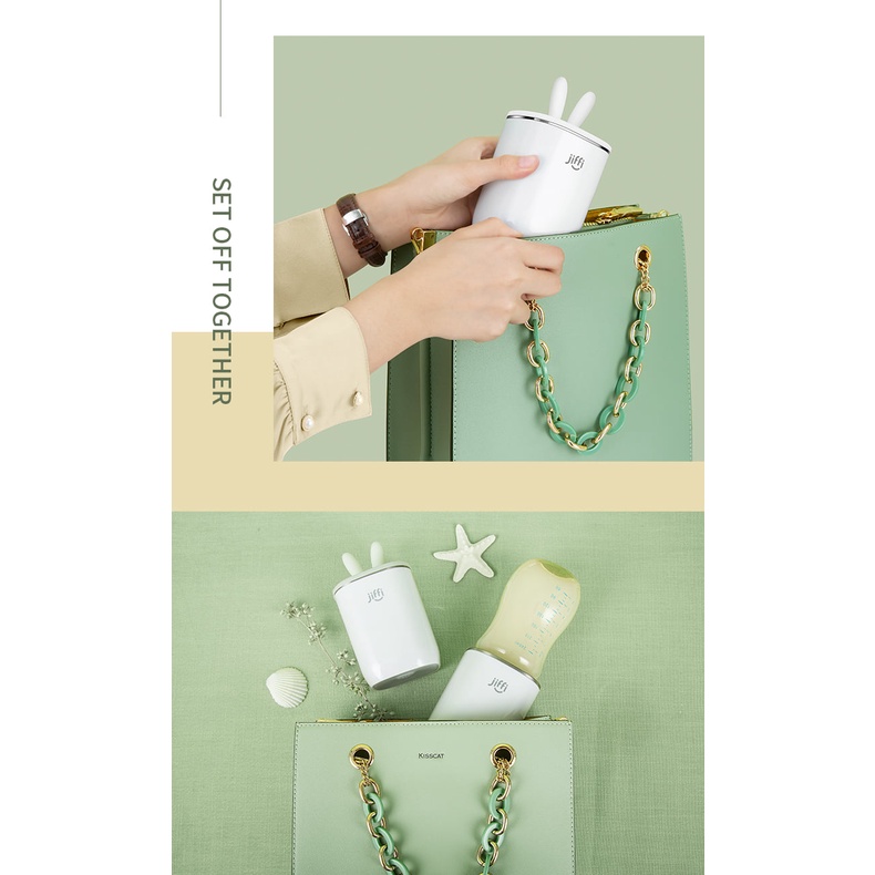 Máy hâm sữa mini không dây cầm tay Jiffi ver 3.0