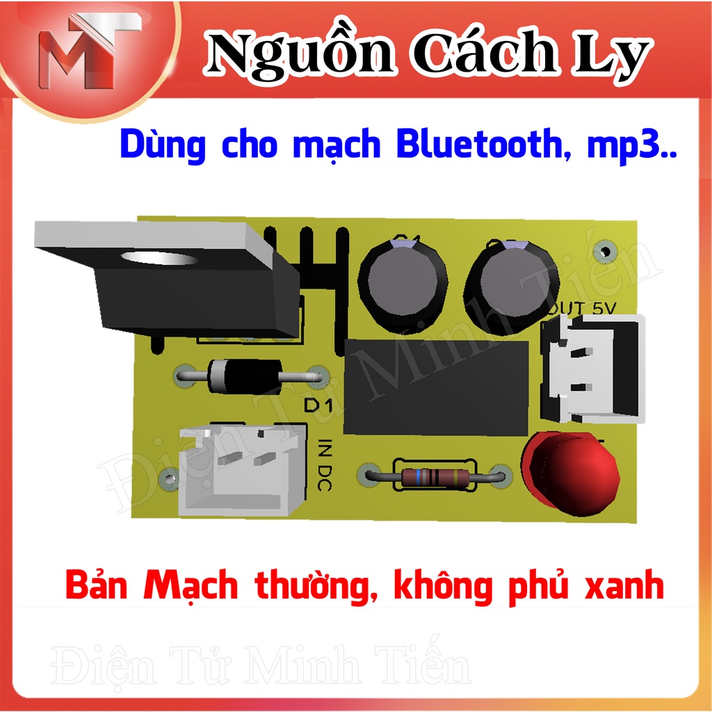 ✅ Module Cách ly chống nhiễu Bluetooth, Mp3 - B1205s 1W