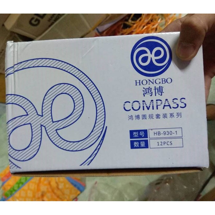 12 compa bút kim đẹp ( 1 hộp to )