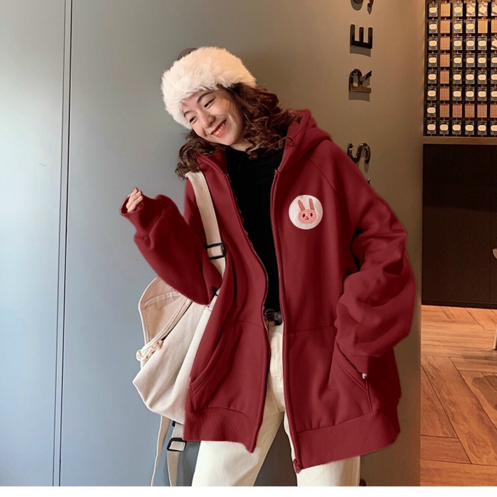 Áo Khoác Nữ Chống Nắng Cao Cấp Chất Liệu Nỉ Form Rộng Màu Hồng Kiểu Hàn Quốc N13.01 | BigBuy360 - bigbuy360.vn