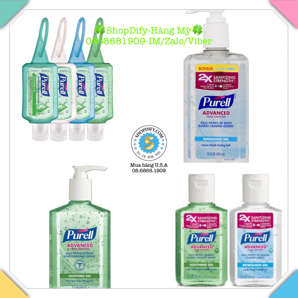 Gel nước rửa tay khô diệt khuẩn của mỹ purell advanced hand sanitizer - ảnh sản phẩm 1