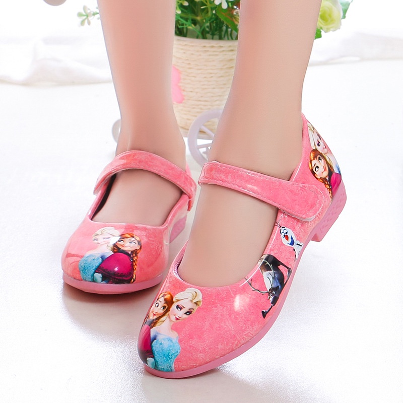 Giày búp bê bé gái in hình Elsa - Mẫu mới ĐT96