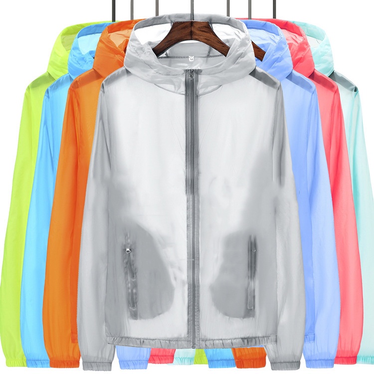 Áo Khoác Chống Nắng Siêu Nhẹ Nhanh Khô Có 8 Màu Size S-7XL Cho Nam Nữ