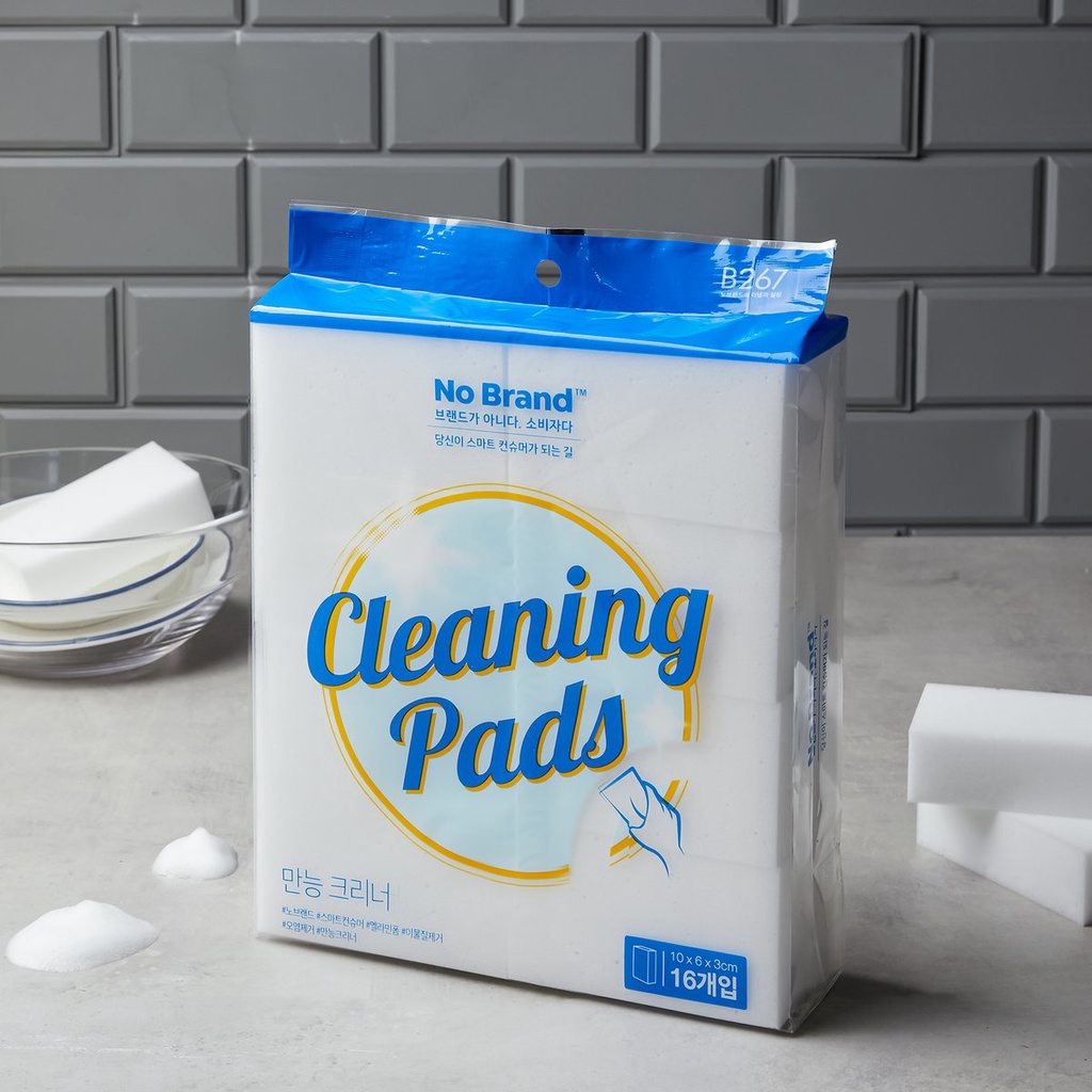 Mút Rửa Chén Đa Năng Cleaning Pads No Brand (16 miếng) - Emart VN