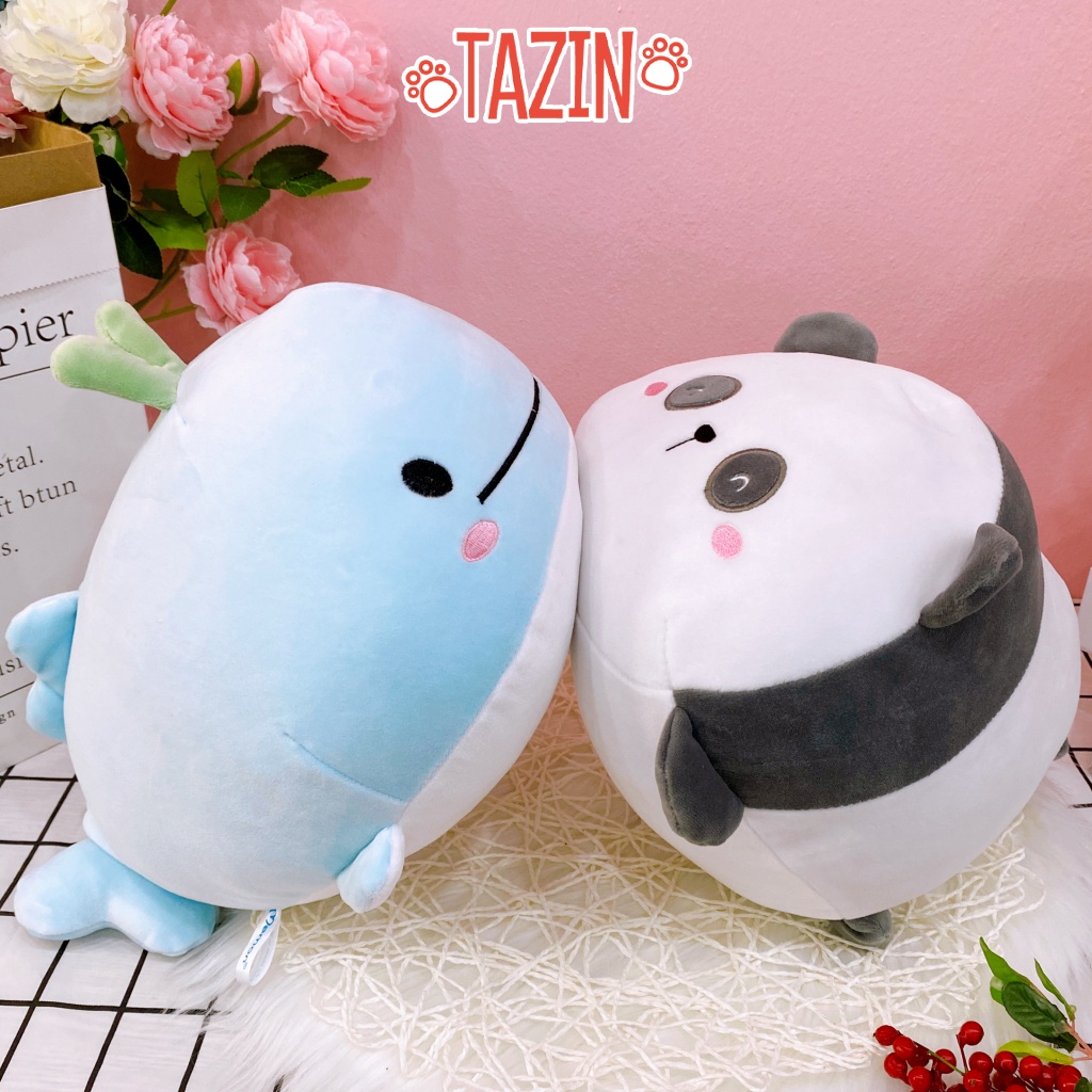 Bộ Thú Nằm Baby Đáng Yêu, Thú Trúc Nằm, Cá Heo Cao Cấp Tazin