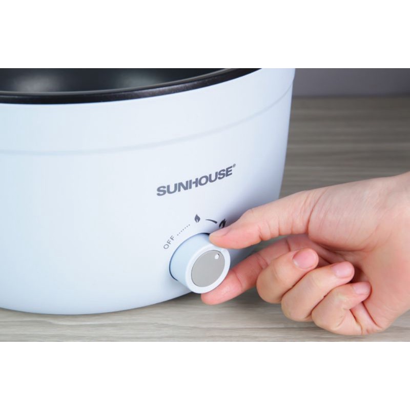 nồi lẩu điện Sunhouse 4528 dung tích 3,5 lít công suất 1.200w hàng chính hãng