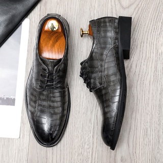 Giày Da Xám Công Sở Cho Nam, Cỡ 38-47