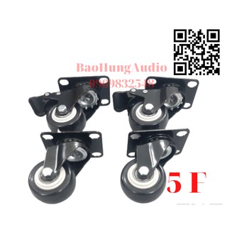 Bánh xe 5F chuyên lắp cho loa kéo, và xe đẩy chịu tải 100Kg.