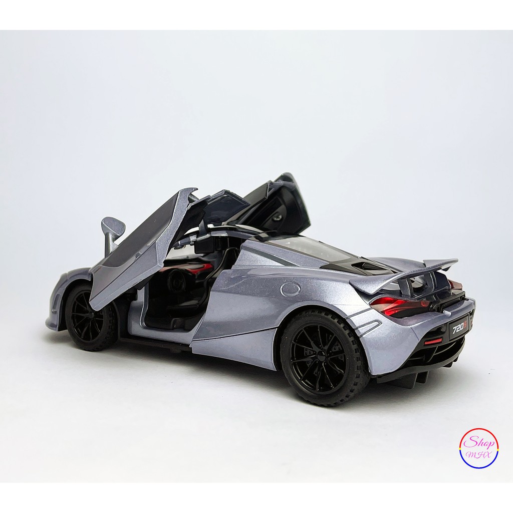 Xe đồ chơi mô hình sắt McLaren 720s TẶNG KÈM BIỂN SỐ tỉ lệ 1:32