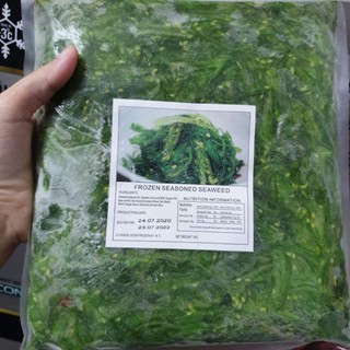 Có lẻ dùng thử / Salad rong biển tươi trộn mè Chuka Wakame Nhật Bản / NISSI / Frozen seasoned Seaweed