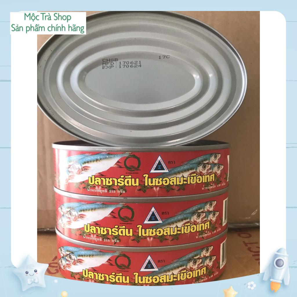 Combo 6 Hộp Cá hộp Sốt cà Cao cấp Thái Lan 215g ( 5-6 con cá / 1 hộp) Date 6/2024