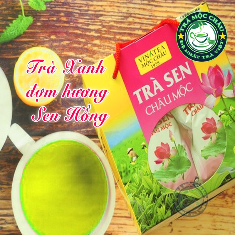Trà Sen Mộc Châu hộp 500g - Trà xanh ướp hương sen - Trà Mộc Châu Đặc Sản | BigBuy360 - bigbuy360.vn