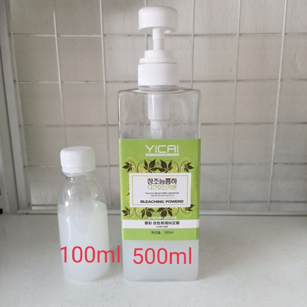 [ Bóc Màu Tóc Không Cần Oxy ] Bóc Màu YICAI Tóc Đỏ Đen Xanh Ra Vàng Không Cần Oxy (Chai 500ml)