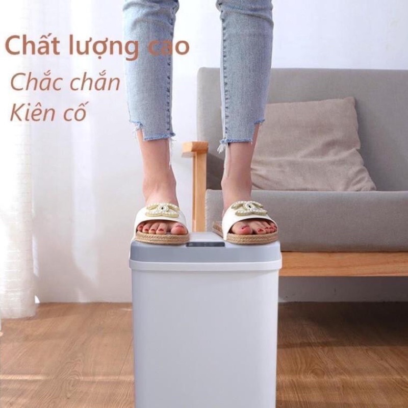 (BH 1 năm) Thùng rác thông minh 15L cảm ứng tự mở đóng Smart Trash-15L thông minh tiện ích sang trọng