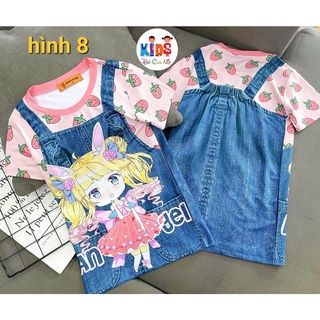 Đầm giả yếm jean siêu cute cho bé gái - Váy trẻ em