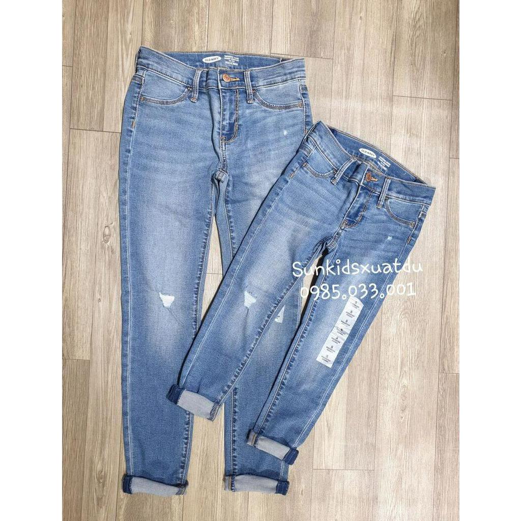 Quần jean legging xanh ĐẬM co giãn