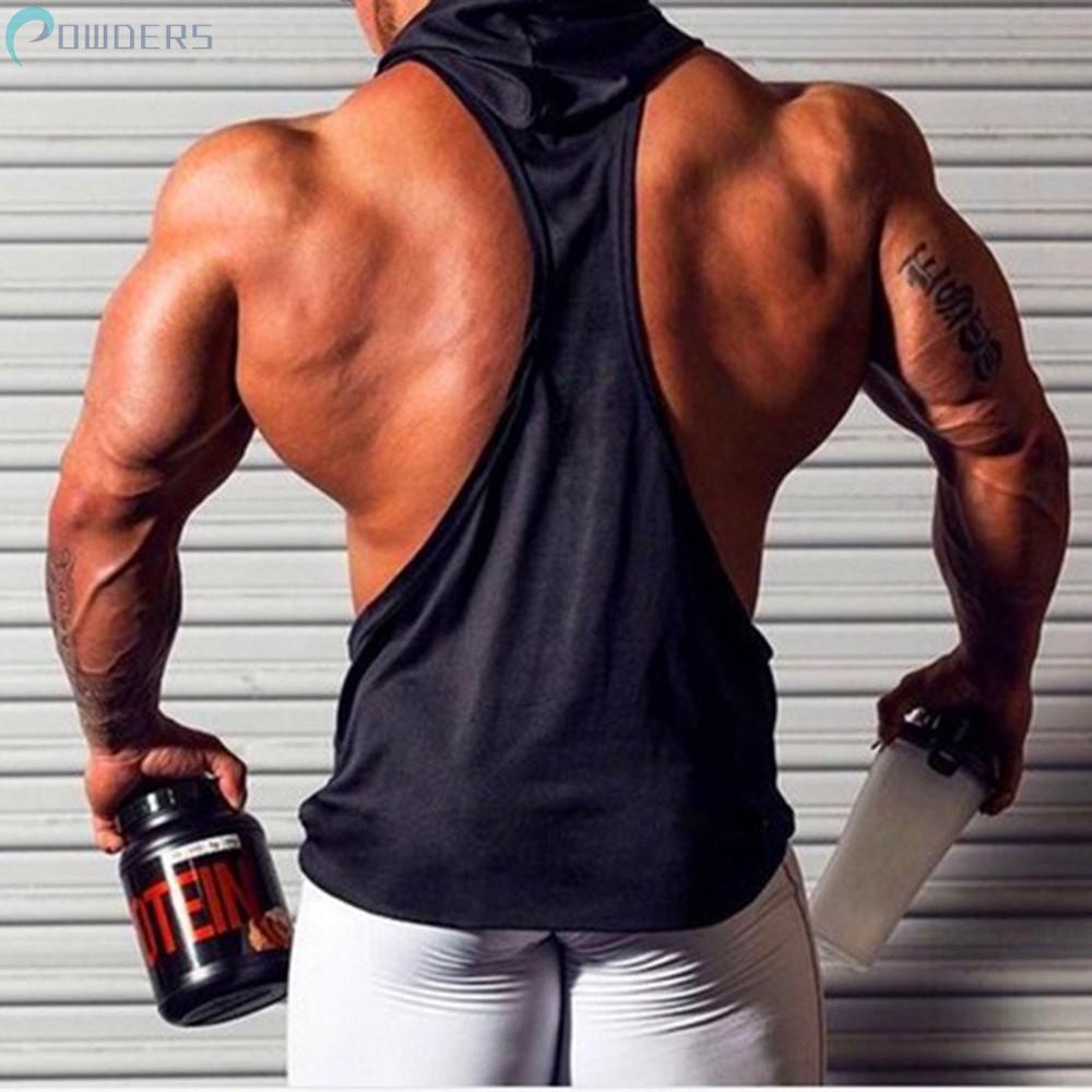 Áo Tank Top Có Mũ Plus Size Cho Nam Tập Gym