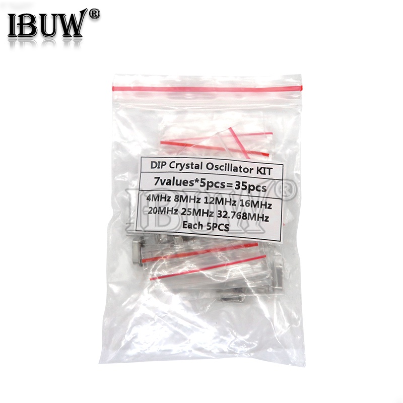 Bộ 5 Linh Kiện Điện Tử 32.768Khz 6Mhz 8Mhz 11.0592Mhz 12Mhz 16Mhz 20Mhz HC-49S