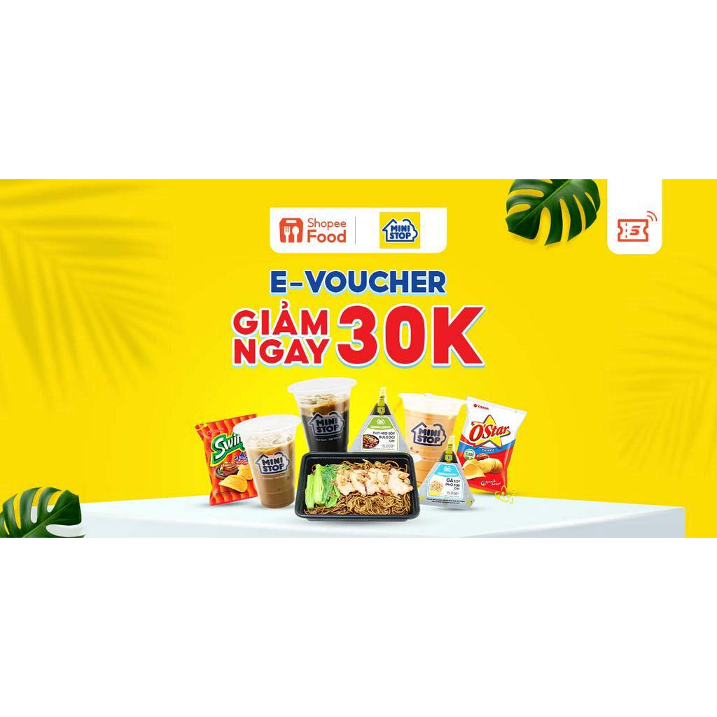 - Giảm 30K đơn từ 99K khi đặt hàng tại cửa hàng tiện lợi Ministop tại ShopeeFood trên Shopee