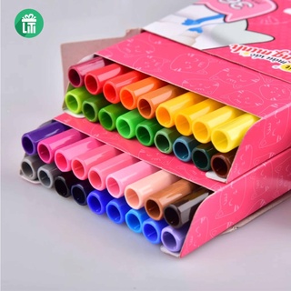 Bộ bút fiber pen 36 màu thiên long - super tips