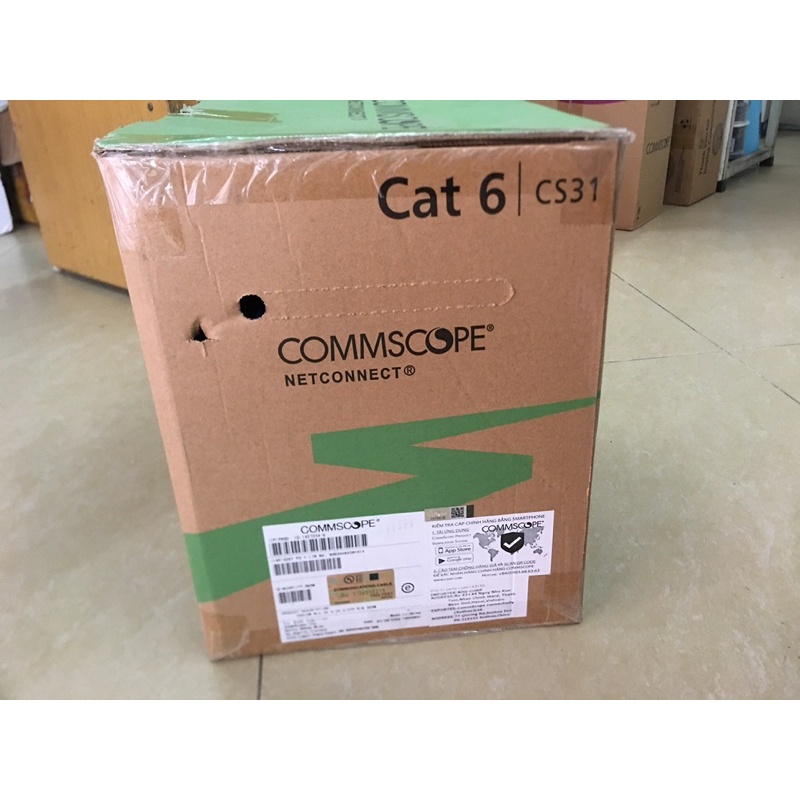 Dây cáp mạng lan cat6 Commscope AMP 1427254-6 cuộn 305m