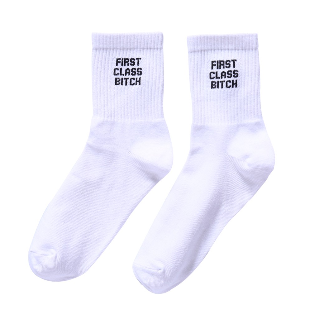 Vớ dài có in chữ thời trang phong cách cho nam / nữ