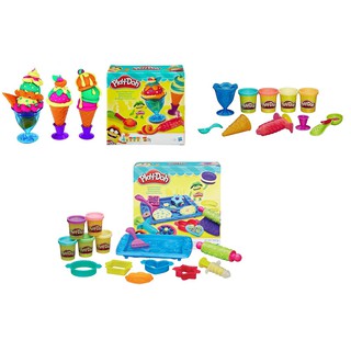 Combo 2 bộ đồ đất sét nặn làm kem và làm bánh