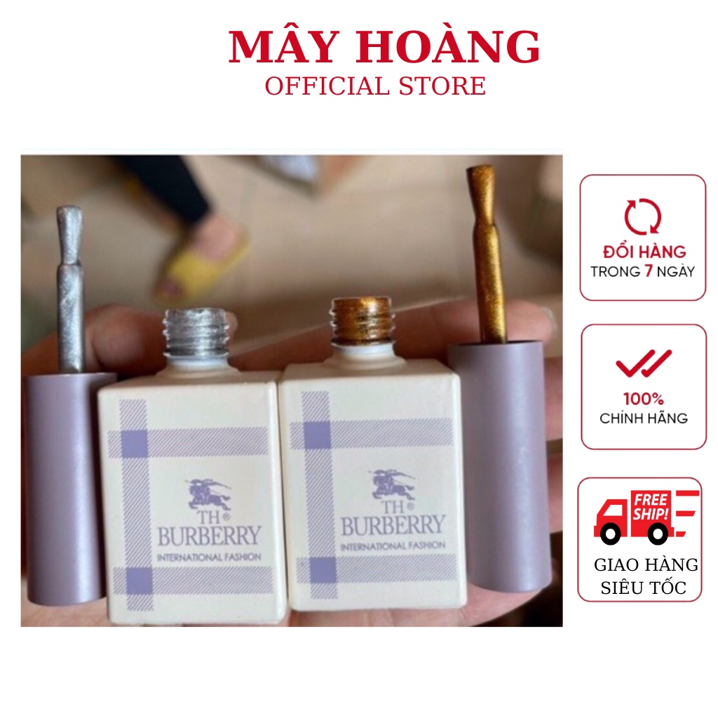 Sơn mắt mèo Kim cương vàng bạc buberry