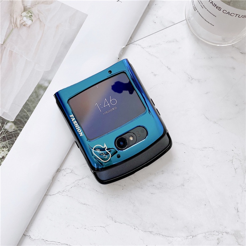 Ốp Điện Thoại Hình Máy Ảnh Ánh Sáng Xanh Cho Motorola MOTO Razr 5G 2020