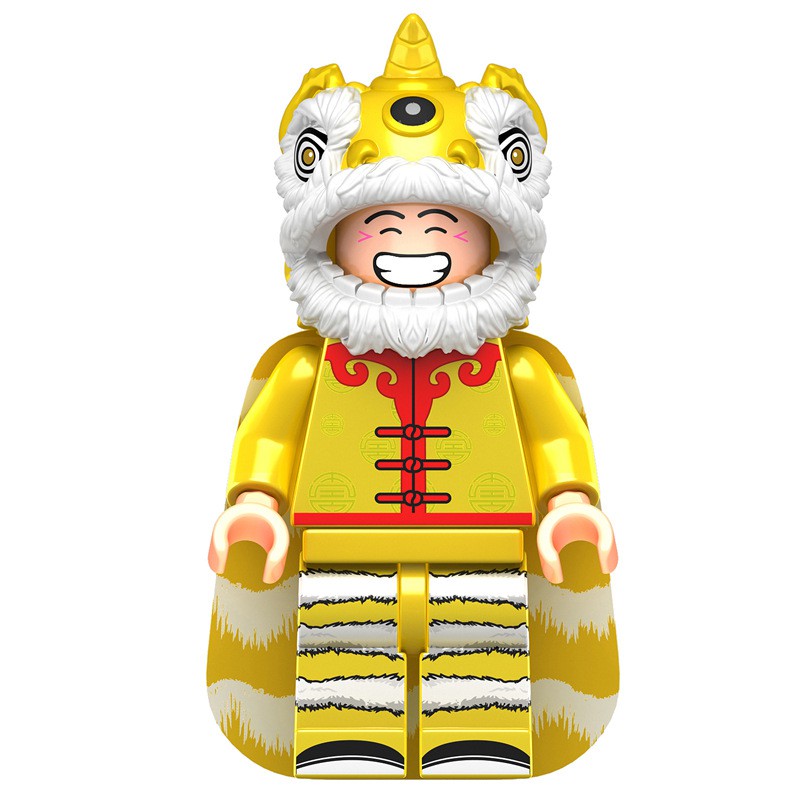 Minifigures Nhân Vật Múa Kỳ Lân Sư Tư Siêu Đẹp Mẫu Mới Ra - Đồ Chơi Lắp Ráp Mini