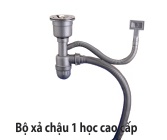 [GIÁ TỐT] Bộ xả chậu rửa chén chống hôi, Bộ xả chậu rửa bát 1 hộc inox 304 phi 110mm