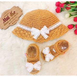 Mũ& giày có đế cho bé