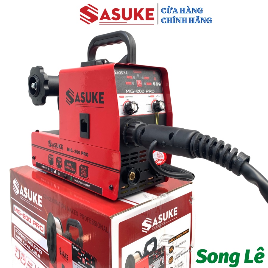 [TẶNG FULL PHỤ KIỆN] Máy hàn Mig Không dùng khí SASUKE - KENMAX MIG 200 PRO - DÂY MIG RỜI 3M - CUỘN DÂY 1KG - 5KG