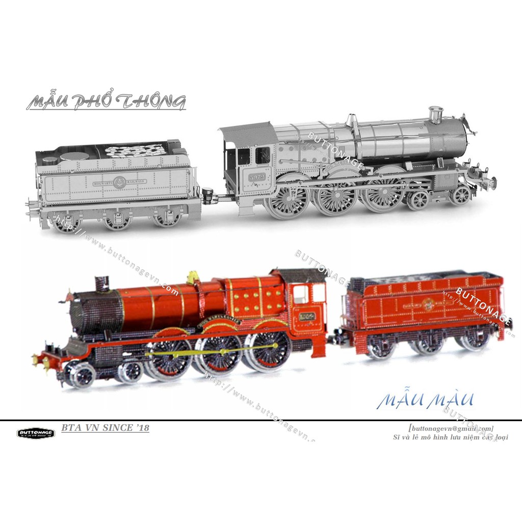 Mô Hình Lắp Ráp 3d Đầu Máy Hơi Nước Jacobite