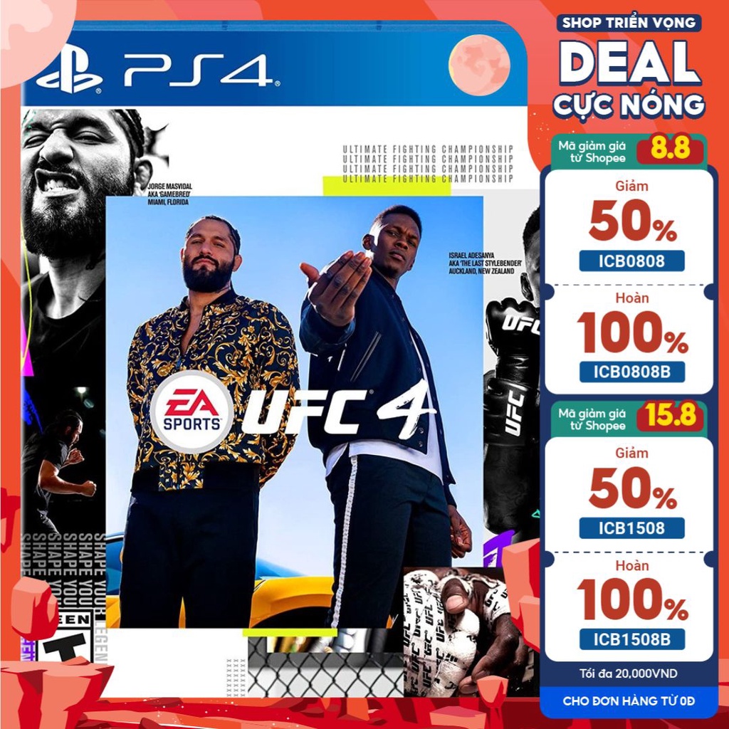 Đĩa Game Ps4: UFC