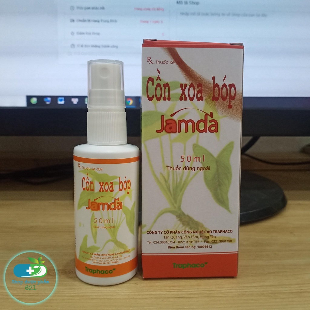 [CHÍNH HÃNG] Cồn xoa bóp Jamda chai xịt 50ml